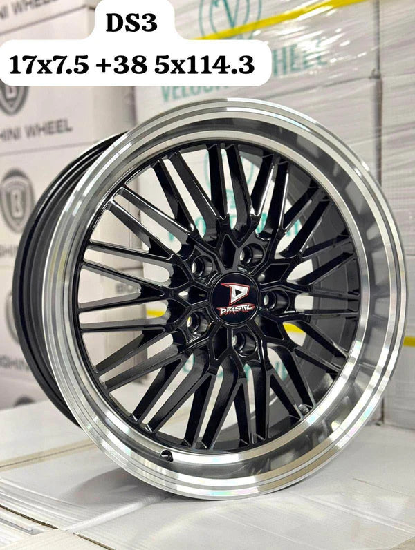 DS Rims 17x7.5 5x114.3 Alloy Wheel - Gloss Black